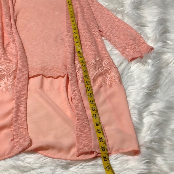Late august 3/4 lacy open cardigan - Picture 5 of 7